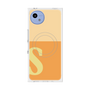 プレミアムスクエアケース with SnapMag［ オリジナル - initial two tone - S orange ］