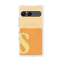 プレミアムスクエアケース with SnapMag［ オリジナル - initial two tone - S orange ］