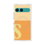 プレミアムスクエアケース with SnapMag［ オリジナル - initial two tone - S orange ］