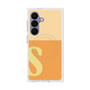 プレミアムスクエアケース with SnapMag［ オリジナル - initial two tone - S orange ］