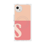 プレミアムスクエアケース with SnapMag［ オリジナル - initial two tone - S pink ］