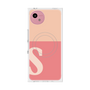 プレミアムスクエアケース with SnapMag［ オリジナル - initial two tone - S pink ］
