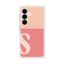 プレミアムスクエアケース with SnapMag［ オリジナル - initial two tone - S pink ］