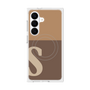 プレミアムスクエアケース with SnapMag［ オリジナル - initial two tone - S brown ］