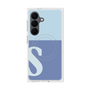 プレミアムスクエアケース with SnapMag［ オリジナル - initial two tone - S blue ］