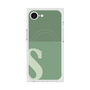 プレミアムスクエアケース with SnapMag［ オリジナル - initial two tone - S green ］