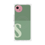 プレミアムスクエアケース with SnapMag［ オリジナル - initial two tone - S green ］