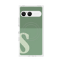 プレミアムスクエアケース with SnapMag［ オリジナル - initial two tone - S green ］