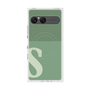 プレミアムスクエアケース with SnapMag［ オリジナル - initial two tone - S green ］