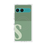 プレミアムスクエアケース with SnapMag［ オリジナル - initial two tone - S green ］