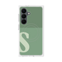 プレミアムスクエアケース with SnapMag［ オリジナル - initial two tone - S green ］