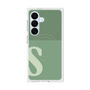 プレミアムスクエアケース with SnapMag［ オリジナル - initial two tone - S green ］