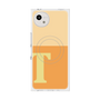 プレミアムスクエアケース with SnapMag［ オリジナル - initial two tone - T orange ］