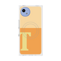 プレミアムスクエアケース with SnapMag［ オリジナル - initial two tone - T orange ］