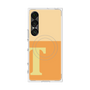 プレミアムスクエアケース with SnapMag［ オリジナル - initial two tone - T orange ］