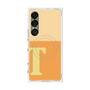 プレミアムスクエアケース with SnapMag［ オリジナル - initial two tone - T orange ］