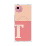 プレミアムスクエアケース with SnapMag［ オリジナル - initial two tone - T pink ］