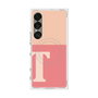 プレミアムスクエアケース with SnapMag［ オリジナル - initial two tone - T pink ］