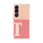 プレミアムスクエアケース with SnapMag［ オリジナル - initial two tone - T pink ］