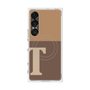 プレミアムスクエアケース with SnapMag［ オリジナル - initial two tone - T brown ］