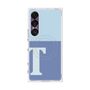 プレミアムスクエアケース with SnapMag［ オリジナル - initial two tone - T blue ］