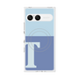 プレミアムスクエアケース with SnapMag［ オリジナル - initial two tone - T blue ］