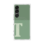プレミアムスクエアケース with SnapMag［ オリジナル - initial two tone - T green ］
