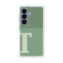 プレミアムスクエアケース with SnapMag［ オリジナル - initial two tone - T green ］