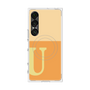 プレミアムスクエアケース with SnapMag［ オリジナル - initial two tone - U orange ］
