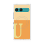 プレミアムスクエアケース with SnapMag［ オリジナル - initial two tone - U orange ］