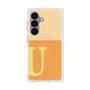 プレミアムスクエアケース with SnapMag［ オリジナル - initial two tone - U orange ］