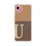 プレミアムスクエアケース with SnapMag［ オリジナル - initial two tone - U brown ］