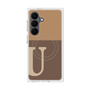 プレミアムスクエアケース with SnapMag［ オリジナル - initial two tone - U brown ］