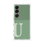 プレミアムスクエアケース with SnapMag［ オリジナル - initial two tone - U green ］