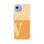 プレミアムスクエアケース with SnapMag［ オリジナル - initial two tone - V orange ］