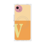 プレミアムスクエアケース with SnapMag［ オリジナル - initial two tone - V orange ］