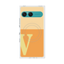 プレミアムスクエアケース with SnapMag［ オリジナル - initial two tone - V orange ］