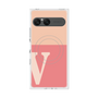 プレミアムスクエアケース with SnapMag［ オリジナル - initial two tone - V pink ］
