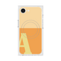 プレミアムスクエアケース with SnapMag［ オリジナル - initial two tone - A orange ］