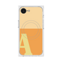 プレミアムスクエアケース with SnapMag［ オリジナル - initial two tone - A orange ］
