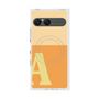 プレミアムスクエアケース with SnapMag［ オリジナル - initial two tone - A orange ］