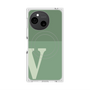 プレミアムスクエアケース with SnapMag［ オリジナル - initial two tone - V green ］