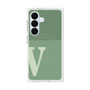 プレミアムスクエアケース with SnapMag［ オリジナル - initial two tone - V green ］