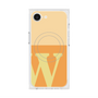 プレミアムスクエアケース with SnapMag［ オリジナル - initial two tone - W orange ］