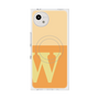 プレミアムスクエアケース with SnapMag［ オリジナル - initial two tone - W orange ］