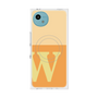 プレミアムスクエアケース with SnapMag［ オリジナル - initial two tone - W orange ］