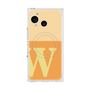 プレミアムスクエアケース with SnapMag［ オリジナル - initial two tone - W orange ］