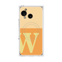 プレミアムスクエアケース with SnapMag［ オリジナル - initial two tone - W orange ］
