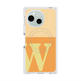 プレミアムスクエアケース with SnapMag［ オリジナル - initial two tone - W orange ］