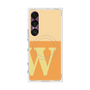 プレミアムスクエアケース with SnapMag［ オリジナル - initial two tone - W orange ］